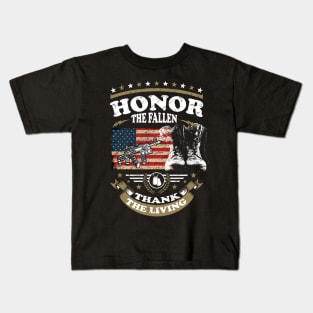 Honor The Fallen Thank The living Kids T-Shirt